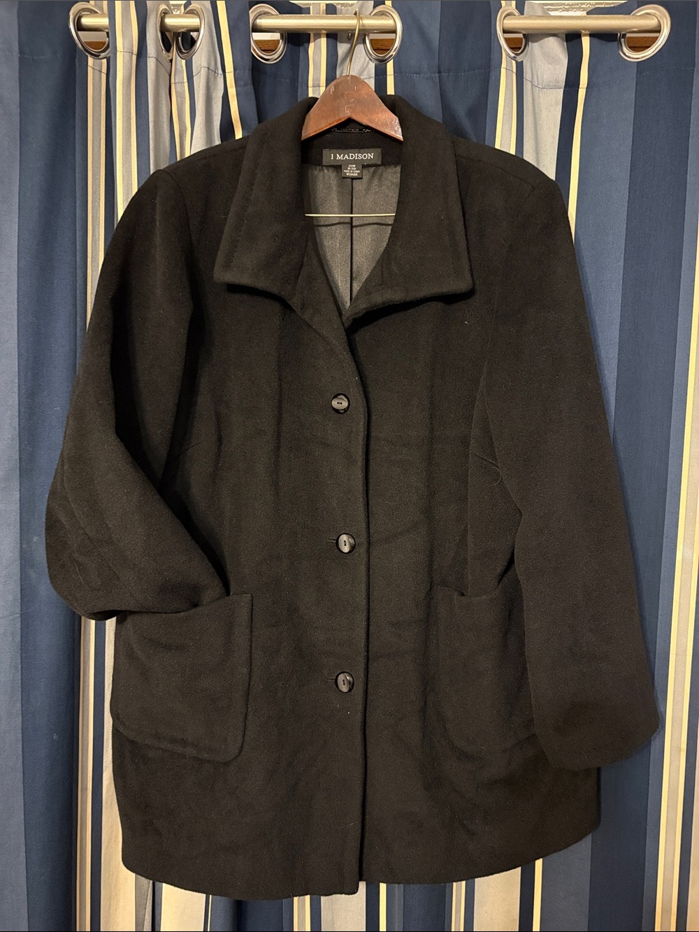 Beautiful I Madison wool swing coat, black 20W